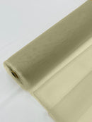 Illusion Mesh Sheer Fabric - Pale Khaki - 60" Wide Illusion Mesh Fabric Sold By The Yard