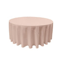 108" Round Drape Solid Tablecloth - Round Full Table Cover 3 Part Stitched Available in 84 Colors