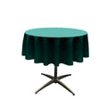 51" Solid Round Tablecloth - Over Lay Round Table Cover for Events Available in Different Sizes