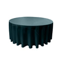 120" Round Drape Solid Tablecloth - Round Full Table Cover 3 Part Stitched Available in 84 Colors