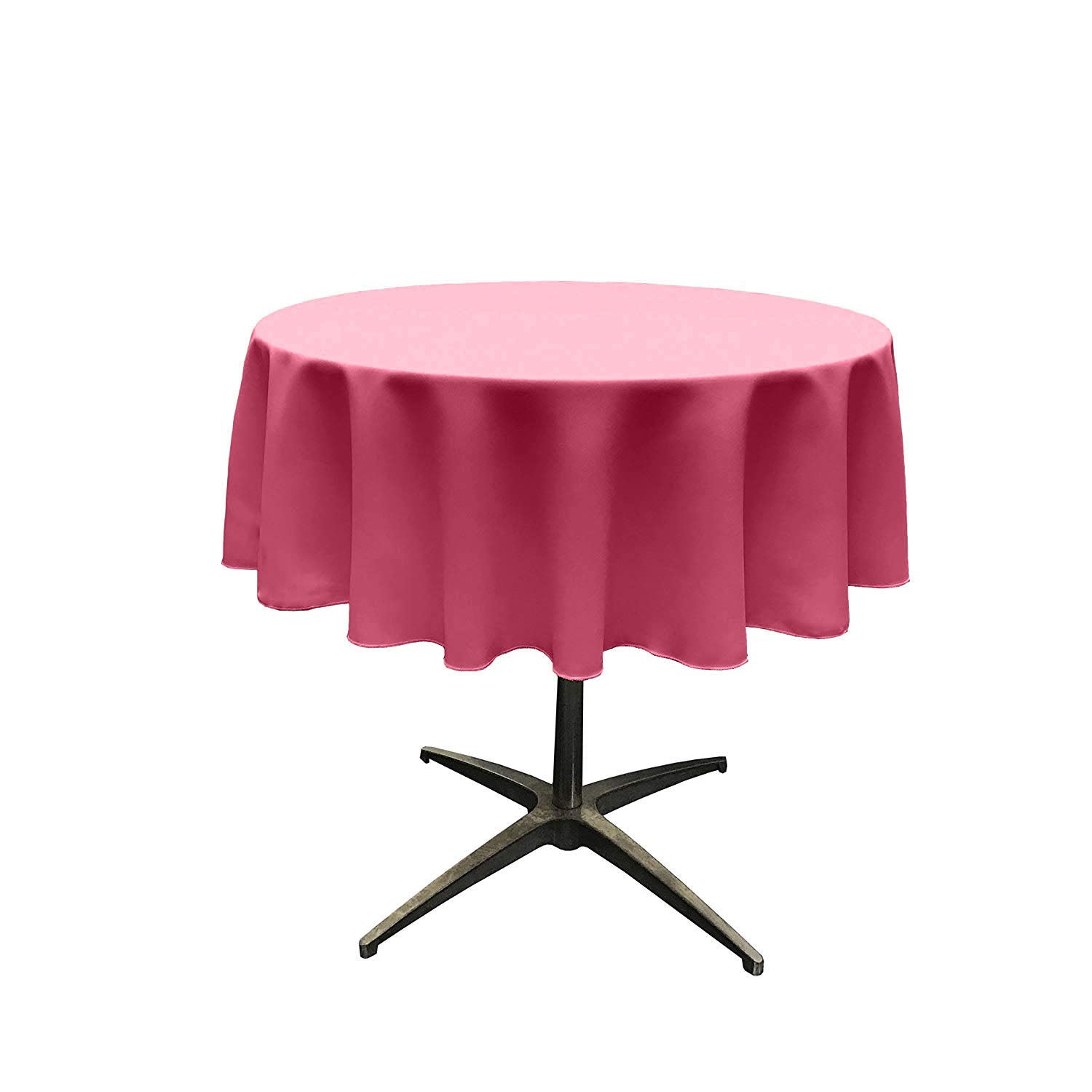48" Solid Round Tablecloth - Over Lay Round Table Cover for Events Available in Different Sizes