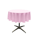 51" Solid Round Tablecloth - Over Lay Round Table Cover for Events Available in Different Sizes