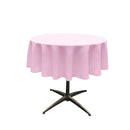 54" Solid Round Tablecloth - Over Lay Round Table Cover for Events Available in Different Sizes