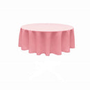 108" Round Tablecloth - Solid Polyester Round Full Table Cover Available in Different Colors