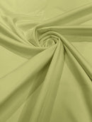 58/59" Satin Stretch Fabric Matte L'Amour - Pistachio - Stretch Matte Satin Fabric Sold By Yard