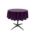 58" Solid Round Tablecloth - Over Lay Round Table Cover for Events Available in Different Sizes