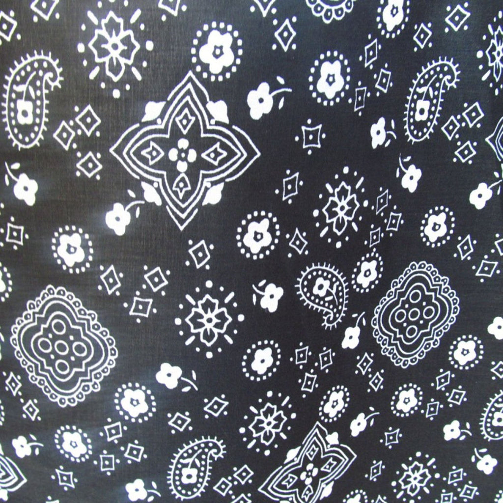 50 Yards Poly Cotton Print Bandana 60 Inch Fabric  - Fabric Bandana Print