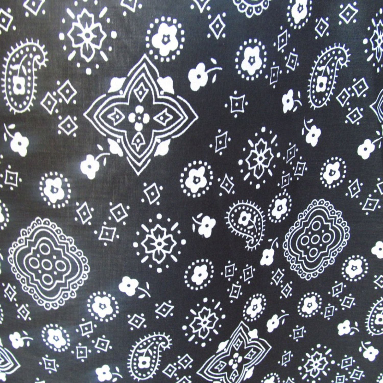 50 Yards Poly Cotton Print Bandana 60 Inch Fabric  - Fabric Bandana Print