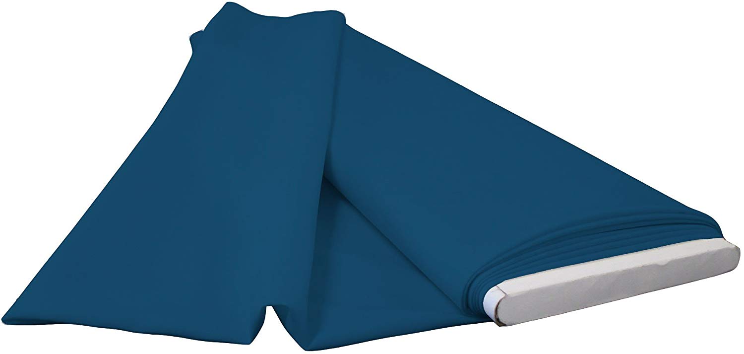 Polyester Poplin - Dark Teal - Flat Fold Solid Color 60" Fabric Bolt By Yard