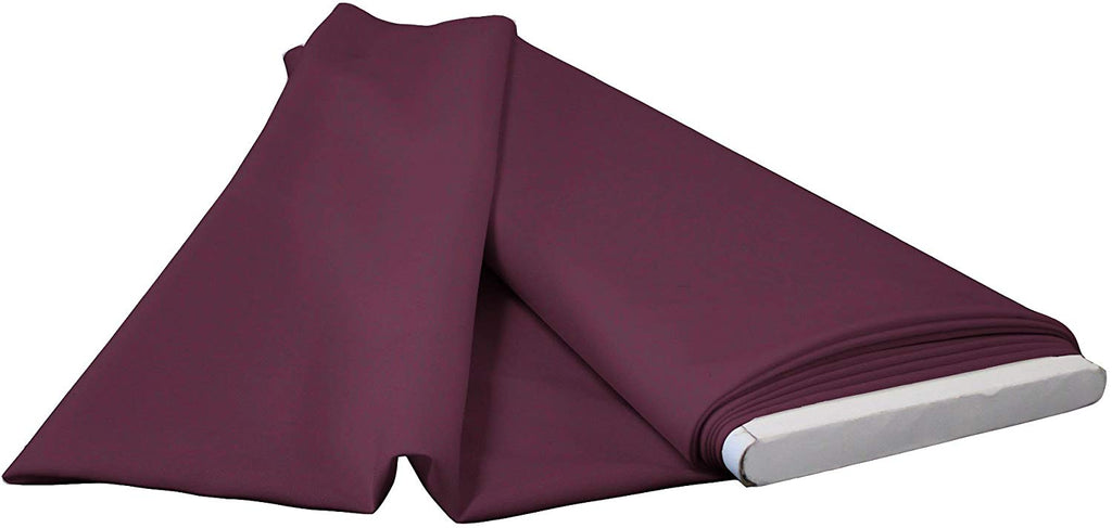 Polyester Poplin - Egg Plant - Flat Fold Solid Color 60" Fabric Bolt By Yard