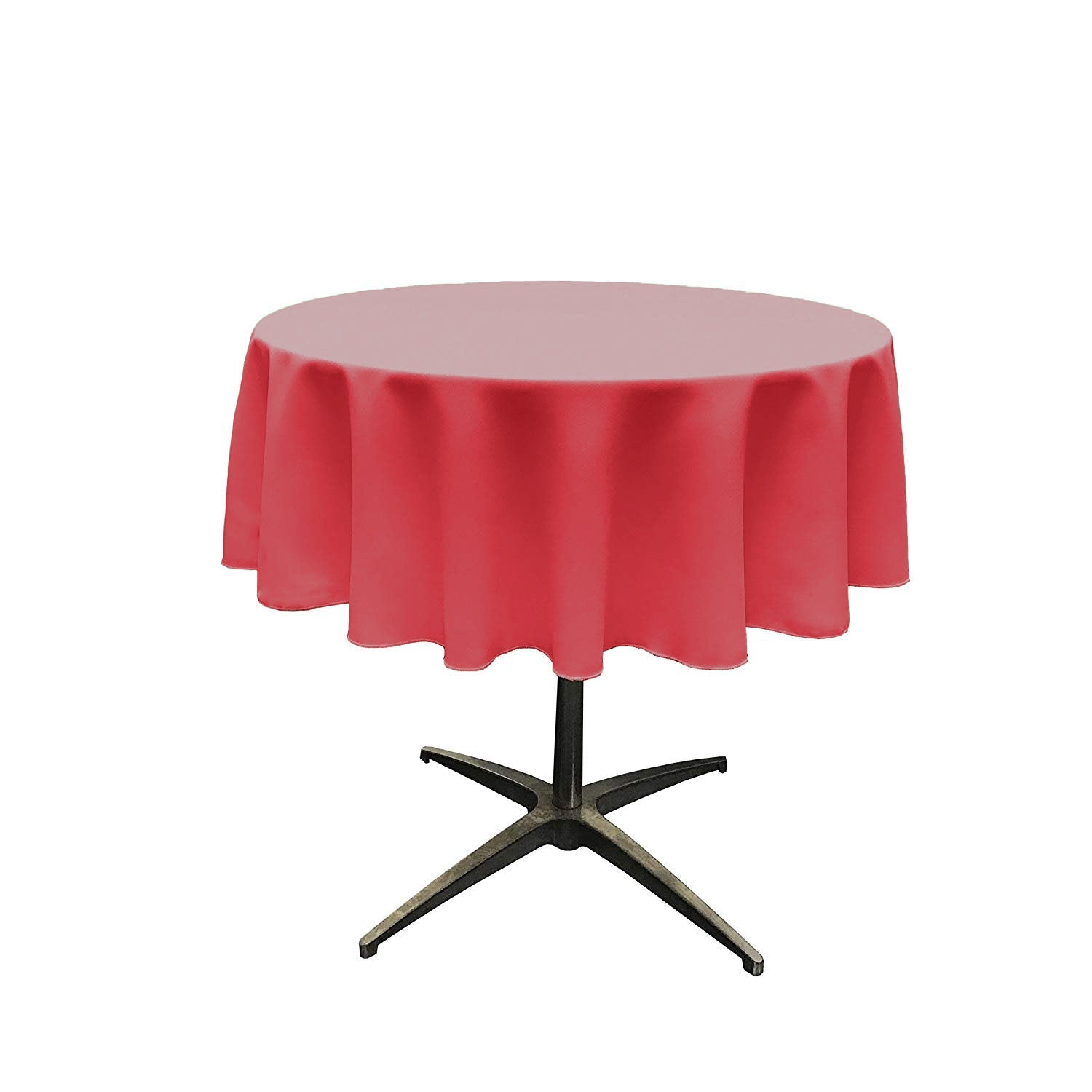 48" Solid Round Tablecloth - Over Lay Round Table Cover for Events Available in Different Sizes