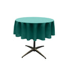 48" Solid Round Tablecloth - Over Lay Round Table Cover for Events Available in Different Sizes