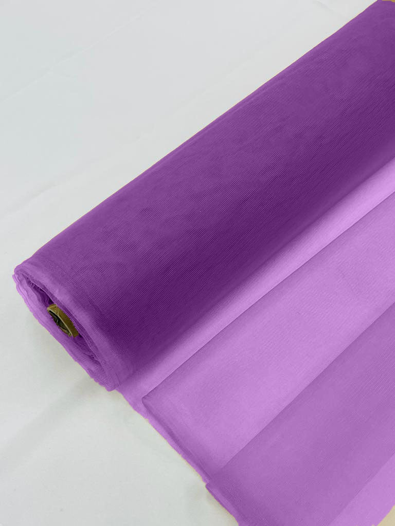 Illusion Mesh Sheer Fabric - Purple - 60" Wide Illusion Mesh Fabric Sold By The Yard