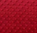 Minky Dimple Dot Fabric - Red - Soft Cuddle Minky Dot Fabric 58/59" by the Yard