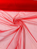 Illusion Mesh Sheer Fabric - Red - 60" Wide Illusion Mesh Fabric Sold By The Yard