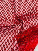 Diamond Sequins Fabric - Purple - Diamond Geometric Net Design on Mesh Lace Fabric By Yard