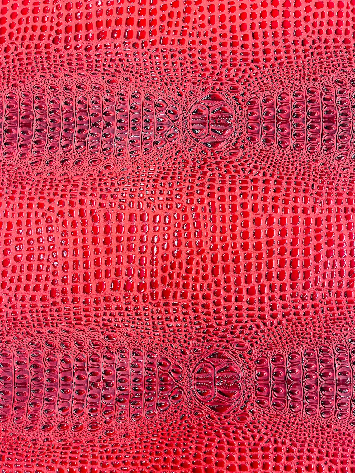 Gator Embossed Vinyl Leather Fabric - Different Colors - Sold By The Yard