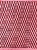 Diamond Sequins Fabric - Purple - Diamond Geometric Net Design on Mesh Lace Fabric By Yard