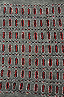 Geometric Stretch Sequin - Fancy Gem Jewel Design on Mesh Pick Color - 25 Yard Roll