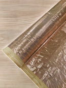 Foil Metallic Spandex Fabric - Rose Gold - Shiny Metallic Foil Spandex Fabric by Yard