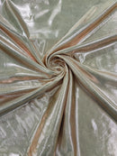 Foil Metallic Spandex Fabric - Rose Gold - Shiny Metallic Foil Spandex Fabric by Yard