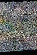 Mirror Sequins Velvet Fabric - Holographic Rose Gold - Large Shiny Mirror Cut Sequins By Yard