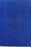 Sequins on Metallic Foil - Royal Blue - 5mm Sequins Confetti 2Way Stretch Spandex Fabric by yard