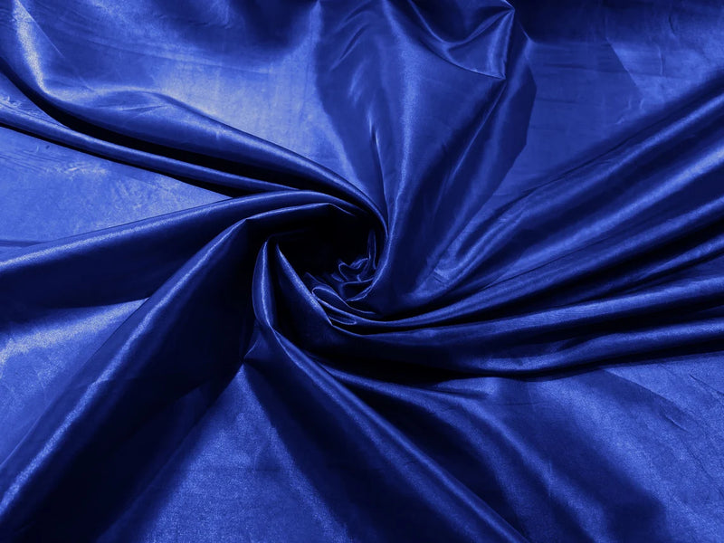 58" Solid Taffeta Fabric - Royal Blue - Solid Taffeta Fabric for Fashion / Crafts Sold by Yard