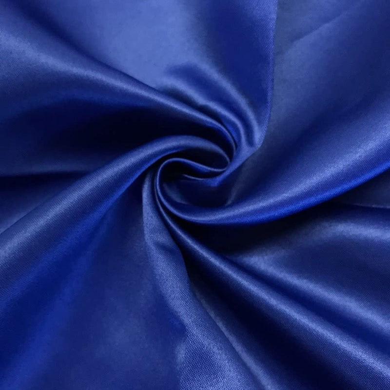 58/59" Satin Fabric Matte L'Amour - Royal Blue - (Peau de Soie) Duchess Dress Satin Fabric By The Yard
