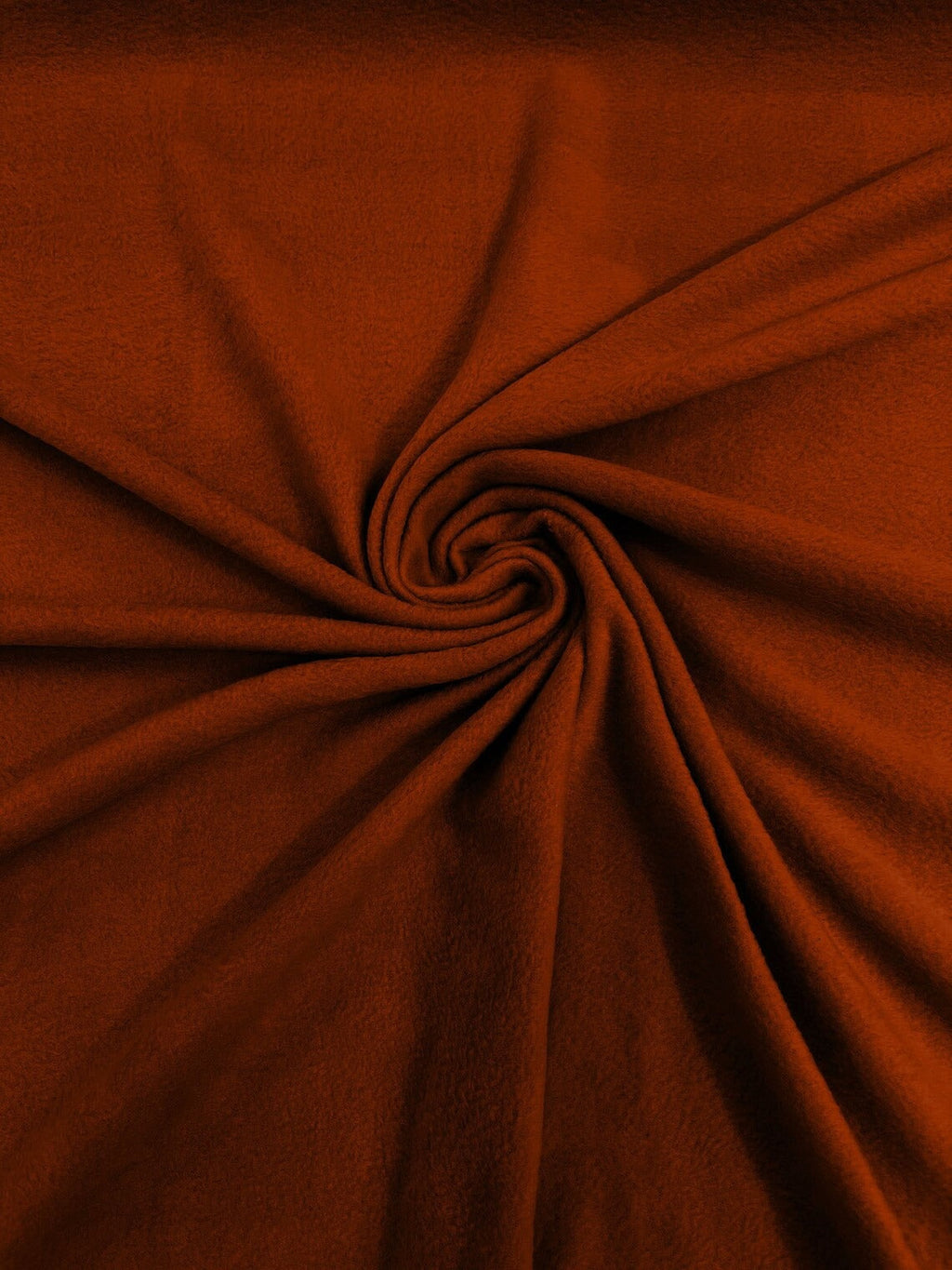 58" Soft Solid Polar Fleece Fabric - Rust - Anti-Pill Soft Polar Fleece Fabric Sold by Yard