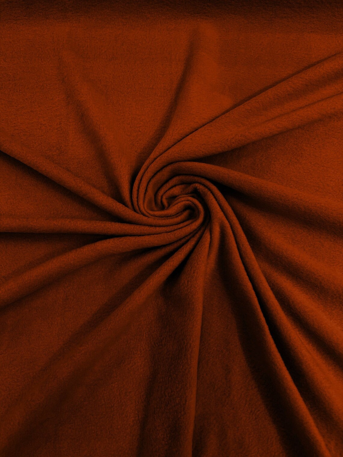 58" Soft Solid Polar Fleece Fabric - Rust - Anti-Pill Soft Polar Fleece Fabric Sold by Yard