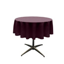 58" Solid Round Tablecloth - Over Lay Round Table Cover for Events Available in Different Sizes