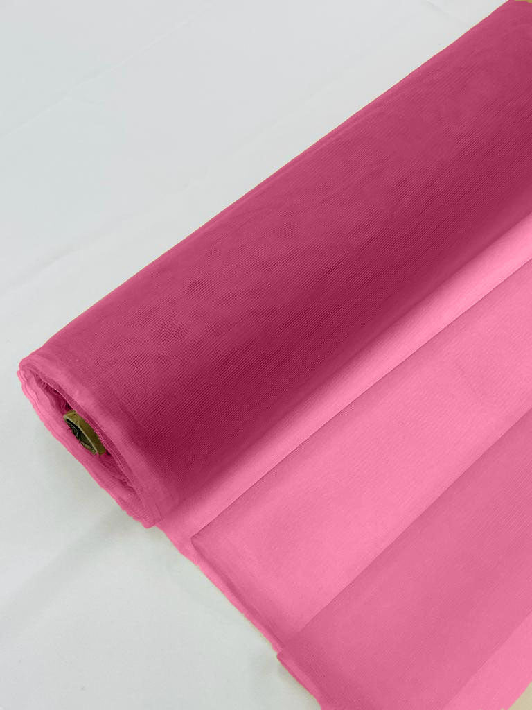 Illusion Mesh Sheer Fabric - Raspberry - 60" Wide Illusion Mesh Fabric Sold By The Yard