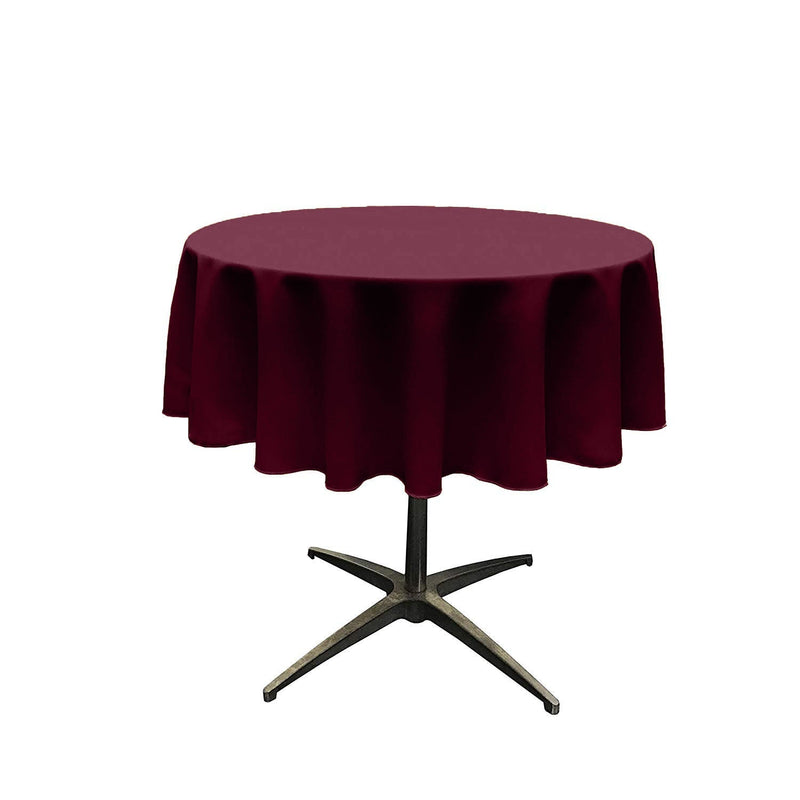 54" Solid Round Tablecloth - Over Lay Round Table Cover for Events Available in Different Sizes