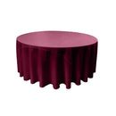 96" Round Drape Solid Tablecloth - Round Full Table Cover 3 Part Stitched Available in 84 Colors