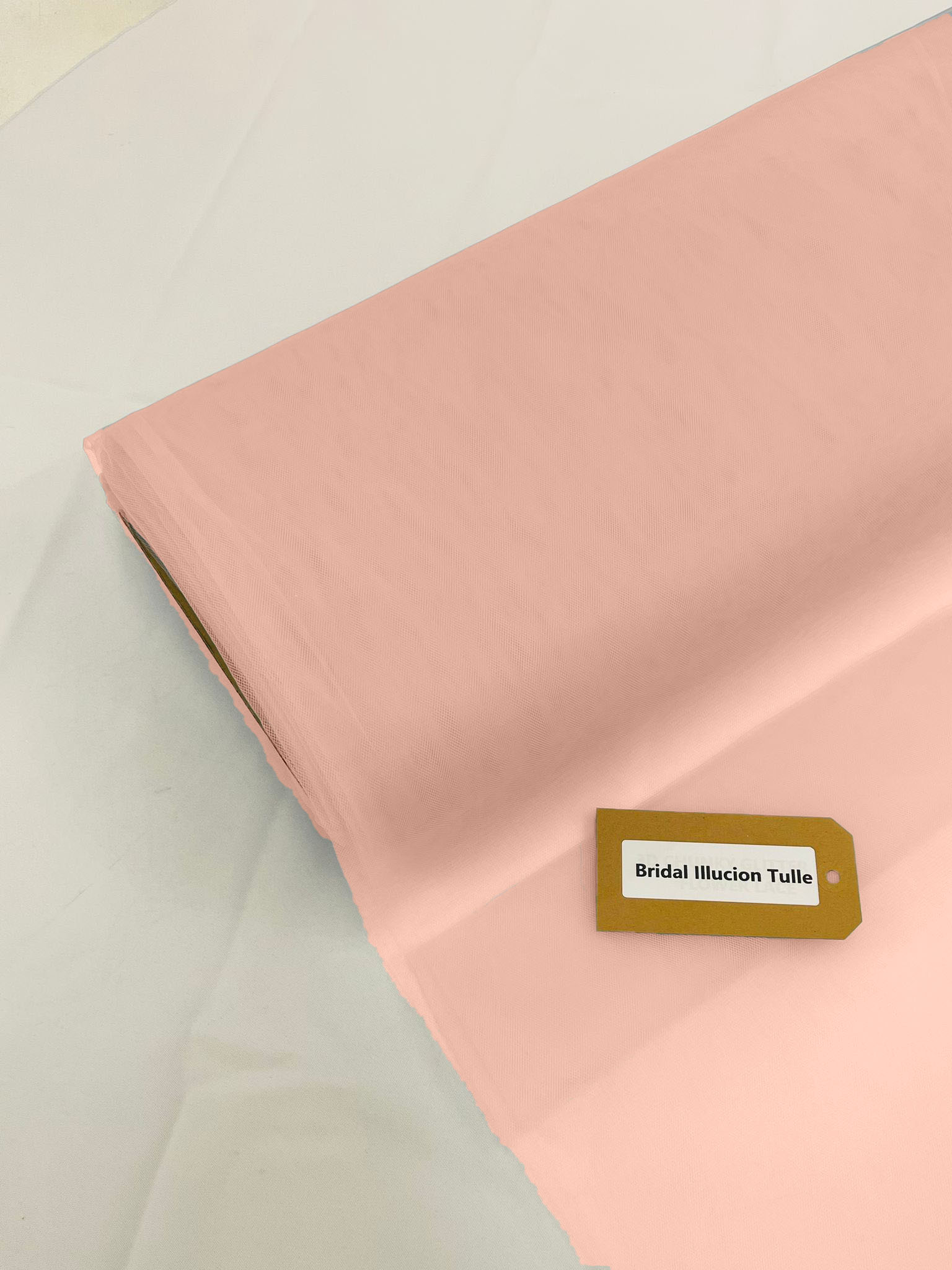 108" Tulle Illusion Fabric - Rose Cloud - Premium Tulle Polyester Fabric Sold By Roll of 50 Yards