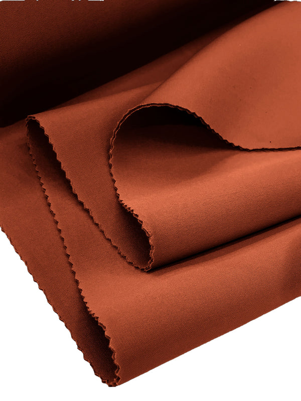 Super Techno Scuba Fabric - Rust - 2mm Neoprene Scuba Spandex Fabric Sold By Yard