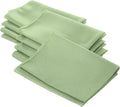 18" x 18" Polyester Poplin Napkins - Sage - Solid Rectangular Polyester Napkins