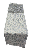 3D Butterfly Table Runner - Silver - 12" x 90" 3D Butterfly Sheer Mesh Table Runner