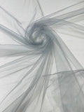Illusion Mesh Sheer Fabric - Silver - 60" Wide Illusion Mesh Fabric Sold By The Yard
