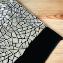 Mirror Sequins Velvet Fabric - Silver - Large Shiny Mirror Cut Sequins By Yard