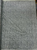 Zebra Stripe Glitter Fabric - Silver - Glitter Design Zebra Lines on Lace Fabric By Yard