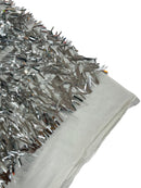 Sword Large Shiny Sequins - Silver - Hanging Iridescent Sequins On Lace Fabric By Yard