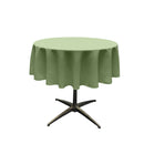48" Solid Round Tablecloth - Over Lay Round Table Cover for Events Available in Different Sizes
