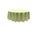 72" Round Tablecloth - Solid Polyester Round Full Table Cover Available in Different Colors