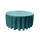 108" Round Drape Solid Tablecloth - Round Full Table Cover 3 Part Stitched Available in 84 Colors
