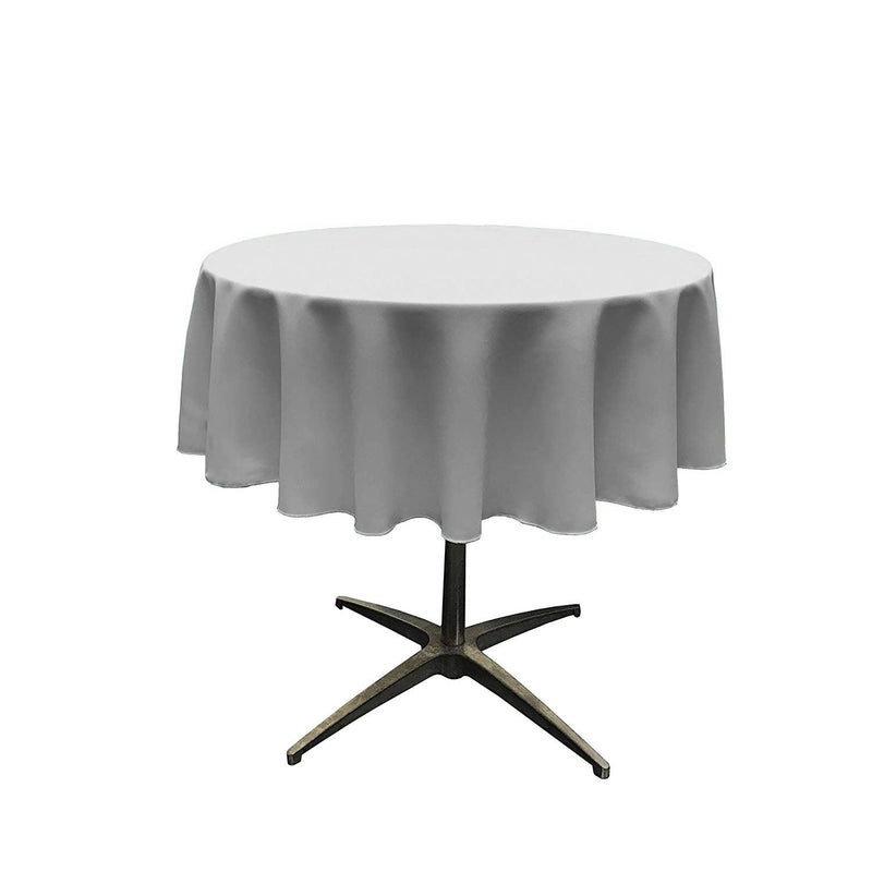 51" Solid Round Tablecloth - Over Lay Round Table Cover for Events Available in Different Sizes