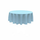 90" Round Tablecloth - Solid Polyester Round Full Table Cover Available in Different Colors