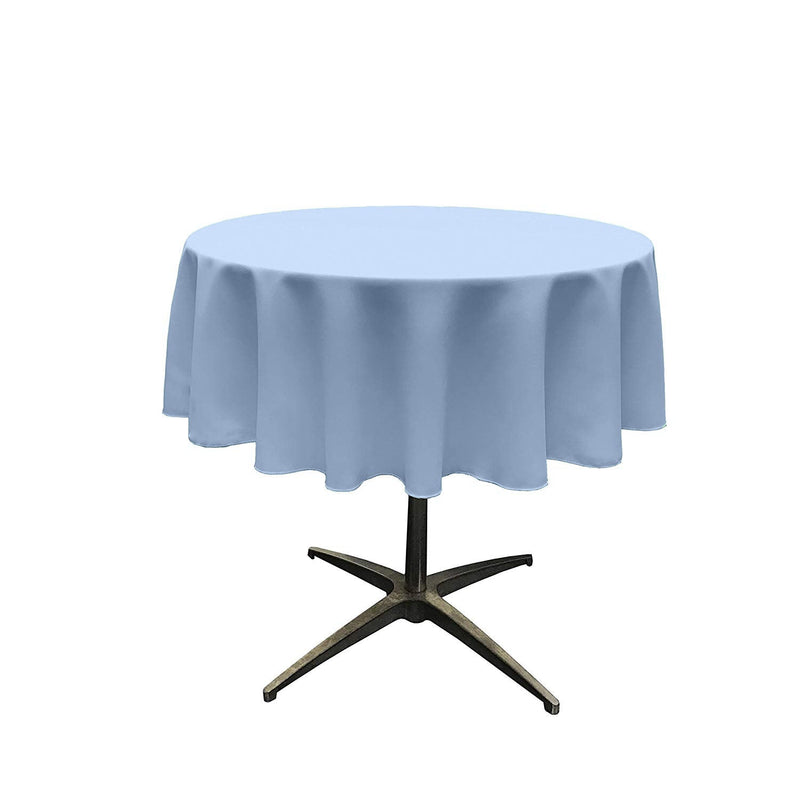 51" Solid Round Tablecloth - Over Lay Round Table Cover for Events Available in Different Sizes