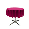 51" Solid Round Tablecloth - Over Lay Round Table Cover for Events Available in Different Sizes